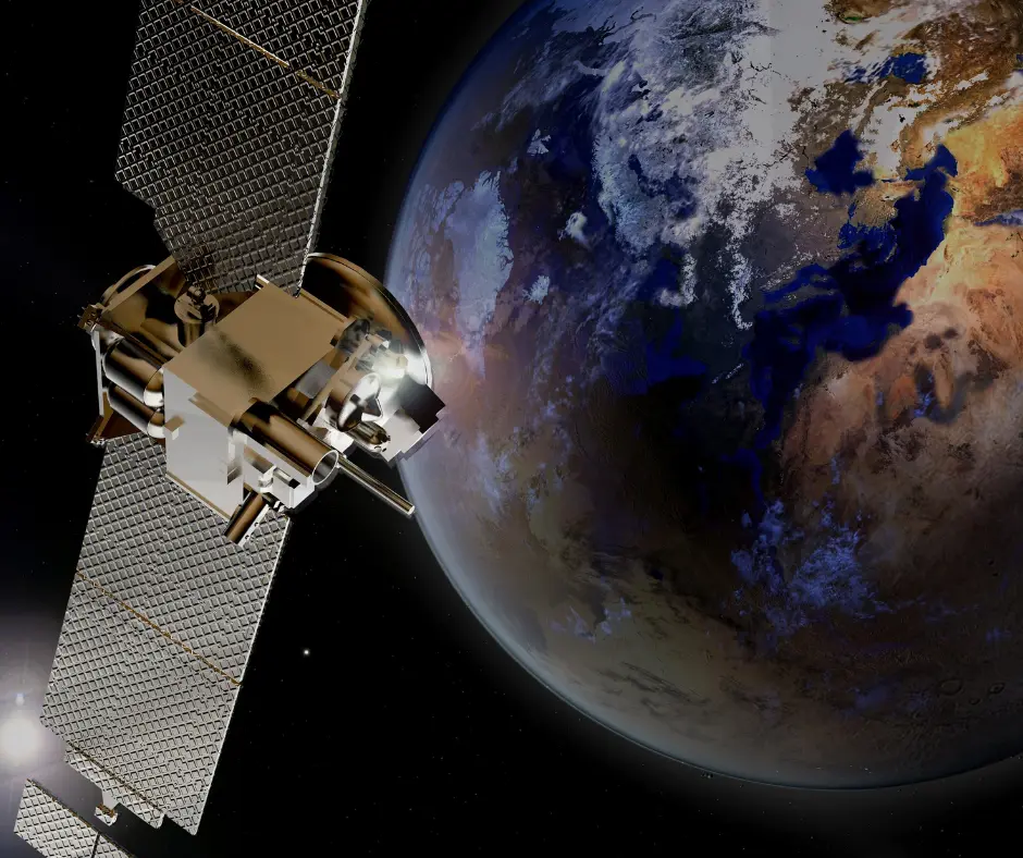 OJN Services are represented by a bird's eye view of satellite orbiting Earth